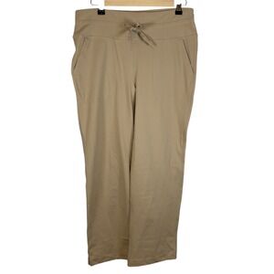 Mondetta Womens Leisure Capri Pants Beige Recycled Stretch Size L 1849865